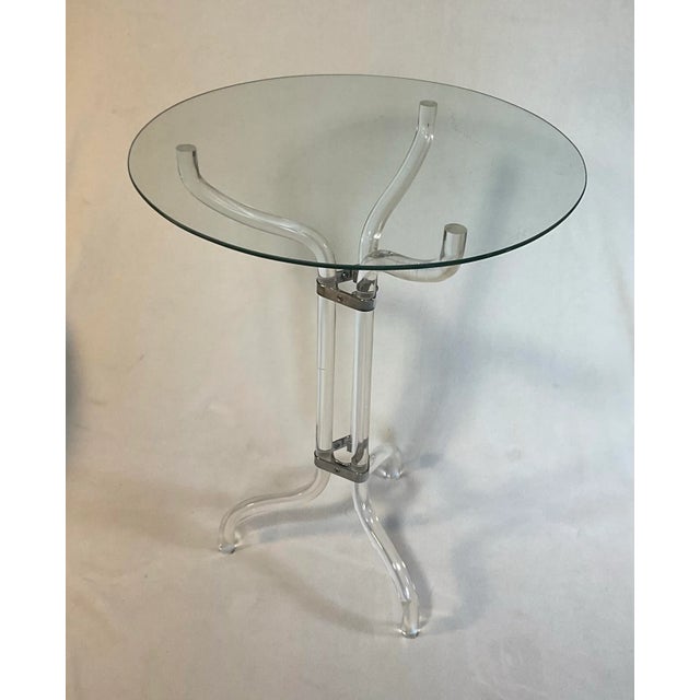 Transparent Mid Century Dorothy Thorpe Lucite, Server Stand For Sale - Image 8 of 10