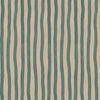 Artist's Stripe Wallpaper - Euphorbia & Alabaster For Sale