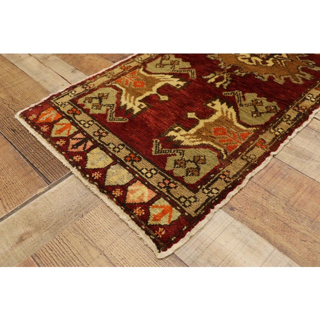 Vintage Turkish Yastik Rug - 01'08 X 03'00 For Sale In Dallas - Image 6 of 8