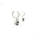 These earrings have Natural Black Round Cut Diamonds that weigh 4.03 Carats and Natural Round Cut White Diamonds that...
