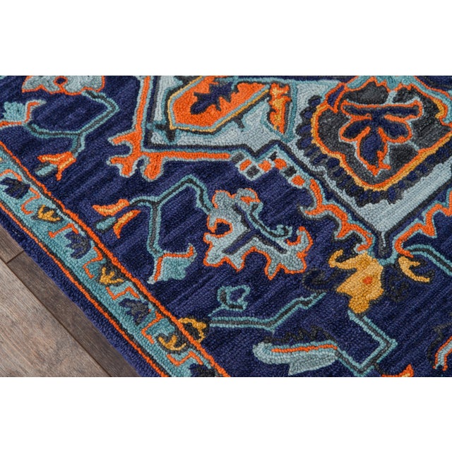 Traditional Ibiza Navy Hand Tufted Area Rug 8' X 10' For Sale - Image 3 of 8