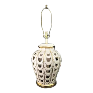 Vintage Ceramic Table Lamp 2 Light by Sunset Cosco