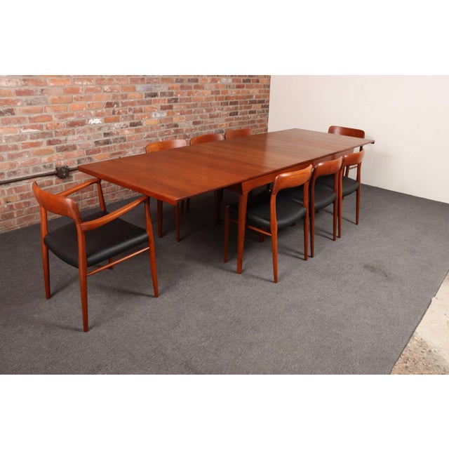 Danish Solid Teak Extension Dining Table by Finn Juhl for France & Daverkosen For Sale - Image 15 of 18