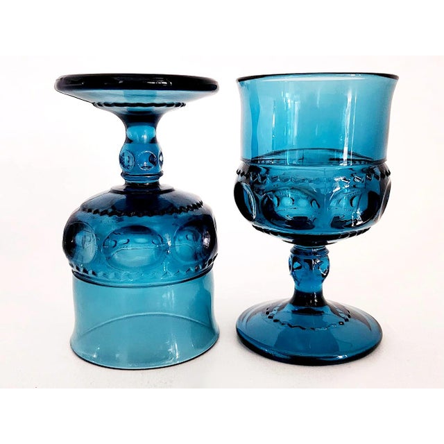 Offered is a set of 12 Wine Goblets in the King's Crown pattern, sometimes known as the Thumbprint pattern, made by...