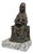 20th Century Sacred Religious Figure Saint with Book in Bronze with Marble Base For Sale
