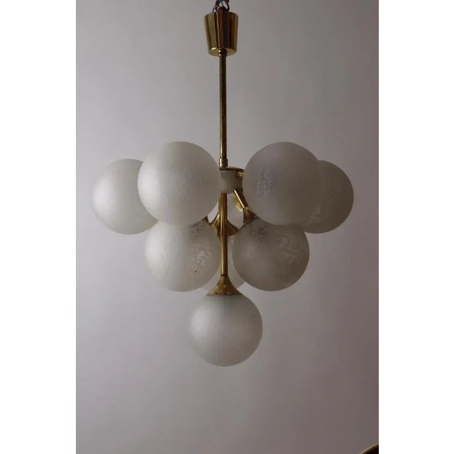 Space Age Sputnik Pendant Light in Brass, 1960s For Sale - Image 3 of 8