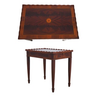 Hekman Flame Mahogany Occasional Tea Table For Sale