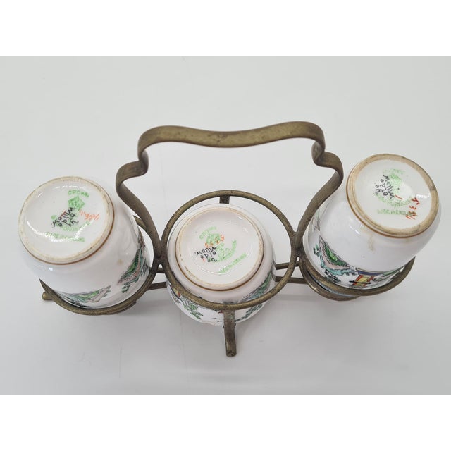 Vintage Pagoda Spice Set from Crown Staffordshire, England, 1970s For Sale - Image 9 of 13