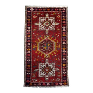 1930s, Handmade Antique Persian Karajeh Rug 2.2' X 4.1' For Sale