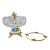 A sumptuous blend of Baroque grandeur and Regency elegance, this crystal pedestal brass ashtray captivates with its...