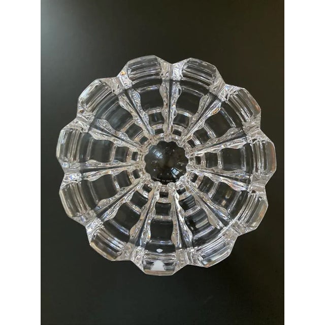 Transparent Ice Bucket Waves Design in Orrefors Crystal Art Deco Style, Signed For Sale - Image 8 of 18