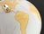 White Mid Century World Map Flush Light For Sale - Image 8 of 18