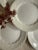 1950s 1950s Set of Five (5) Royal Crownford Wheat Ironstone 8” Plates, Made in England, Embossed White Ironstone Dinnerware For Sale - Image 5 of 8