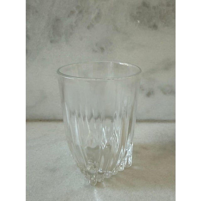 Federal Glass Mid 20th Century Mid Century Modern Small Park Avenue Glasses by Federal Glass Company - Set of 7 For Sale - Image 4 of 10