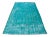 Overdyed Turquoise Rug - 5′2″ × 9′2″ For Sale