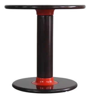 Rocchettone Round Side Table in Wood by Ettore Sottsass for Poltronova, Italy, 1964
