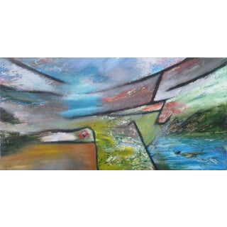 "Kiss It Goodbye" Abstract Oil Painting by Scott Spencer For Sale