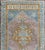 Tribal Vintage Turkish Oushak Rug in Sky Blue, Lavender and Cognac Brown For Sale - Image 3 of 7
