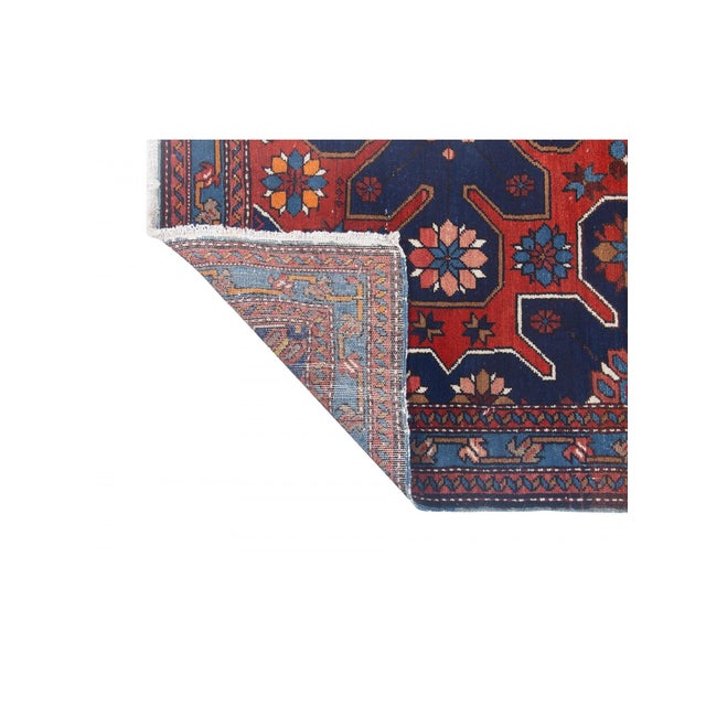 1960s Antique Caucasian Decorative Rug - 3`8" X 5`9" For Sale - Image 5 of 6