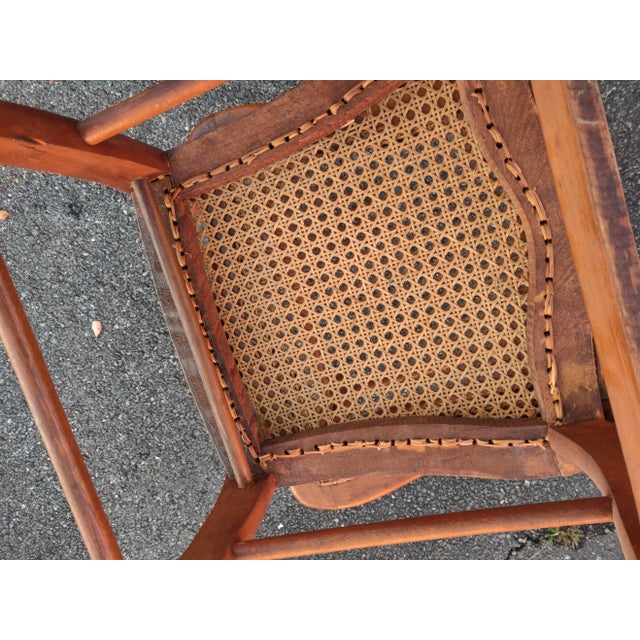 Set of 3 Early 20th Century Victorian Cane Seat Chairs Rvs For Sale In Washington DC - Image 6 of 10