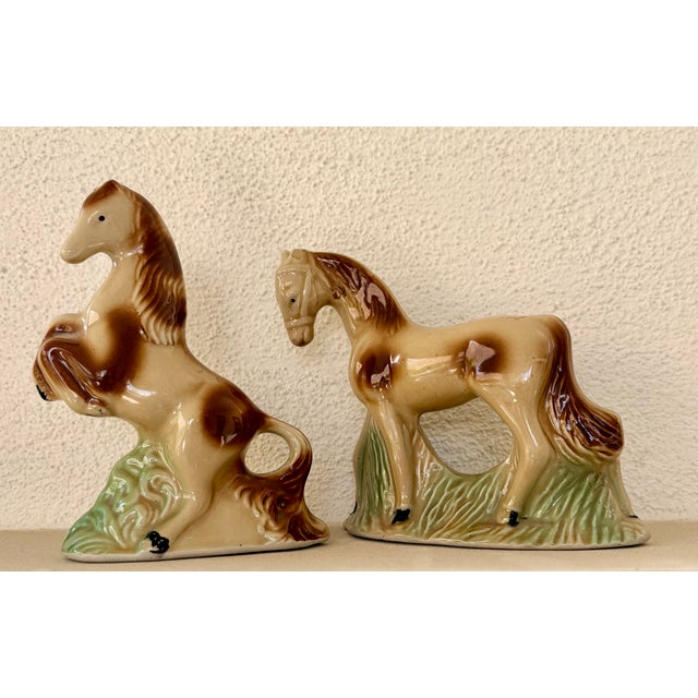 Mid 20th Century Mid-Twentieth Century Brazilian Ceramic Equesterian Figurines, a Pair For Sale - Image 5 of 11