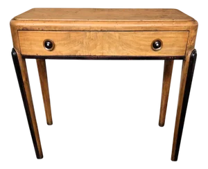 Vintage Art Deco Italian Walnut Root Desk, 1950s