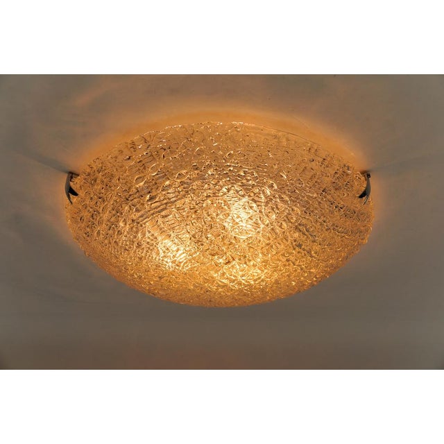 Large Glass Rings Flush Mount by Kaiser Leuchten, Germany, 1960s For Sale - Image 11 of 16