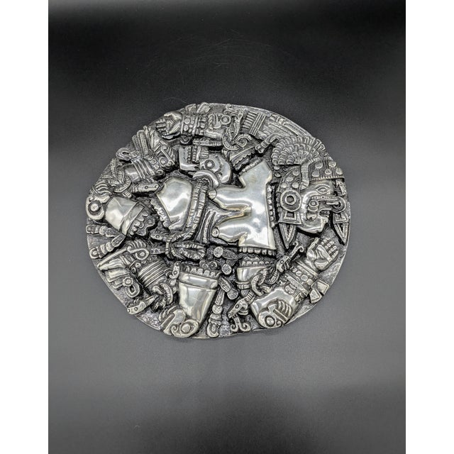 Aztec Coyolxauhqui Relief by d'Argenta (.925 Silver) For Sale - Image 4 of 7