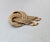 1960s Vintage 1960s Signed Monet Goldtone Fringe Brooch For Sale - Image 5 of 7