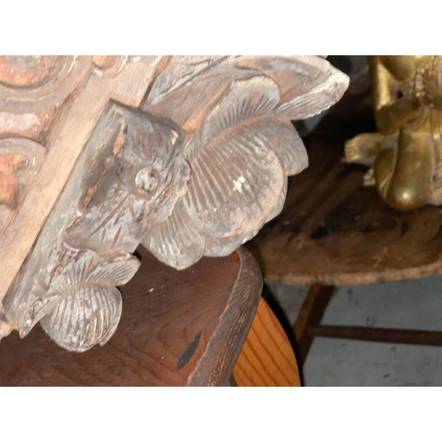 18th Century Chinese Architectural Wooden Carved Piece For Sale - Image 11 of 12