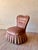 Mid 20th Century Vintage Sweetheart Pink Velvet Boudoir Vanity Chair For Sale - Image 5 of 6