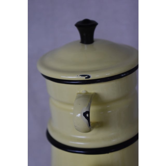 Vintage Enamelware French Drip Coffee Pot Chairish