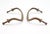 Traditional Pair of Vintage 3.5 In. Bridge Brass Drawer Pulls For Sale - Image 3 of 4