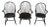 Collection of Three Painted 19Thc Philadelphia Windsor Chairs -3 For Sale