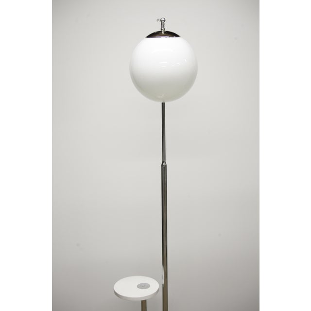Modernist Chrome Model H-144 Floor Lamp by Jindrich Halabala for Up Zavody, Former Czechoslovakia, 1930s For Sale - Image 7 of 17