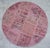 The Pink Way Turkish Round Rug Hand Knotted Handstitched Living Room Entry Decor - 4'11" Diameter For Sale - Image 13 of 13