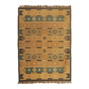 Late 20th Century Vintage Southwest Tribal Chic Kilim Rug, 08'10 X 12'03