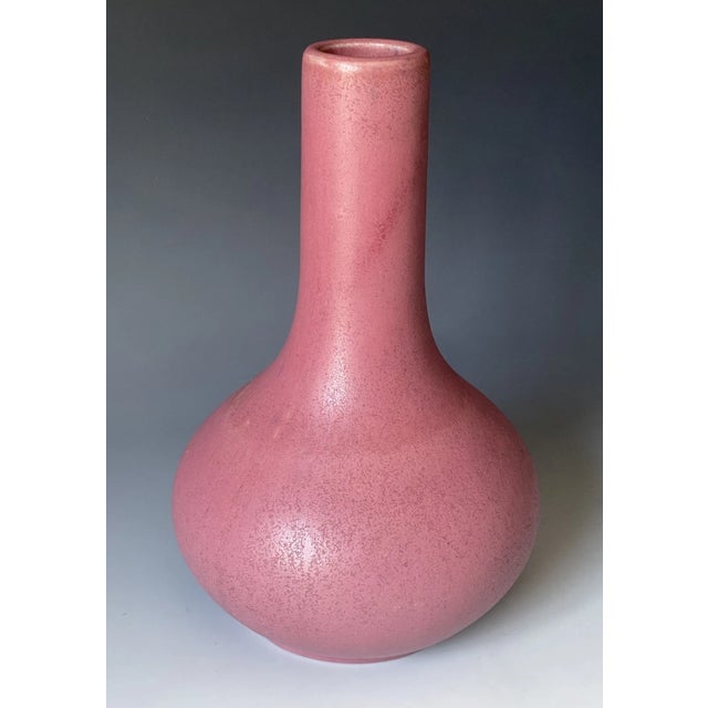 Antique Arts & Crafts Era Mulberry Fulper Glazed Art Pottery Vase Early 20th C. For Sale - Image 6 of 10