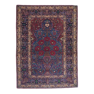 Antique Semnan Rug 4'9'' X 6'5'' For Sale