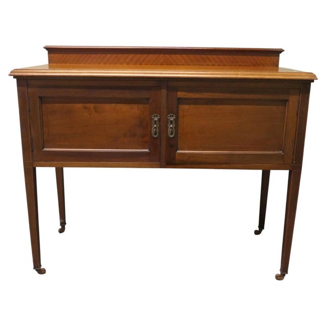 Brown Late Victorian Walnut Side Cupboard or Dresser, 1880 For Sale - Image 8 of 8