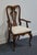 American Drew Solid Cherry Traditional Style Pierced Splat Back Dining Arm Chair For Sale - Image 4 of 12