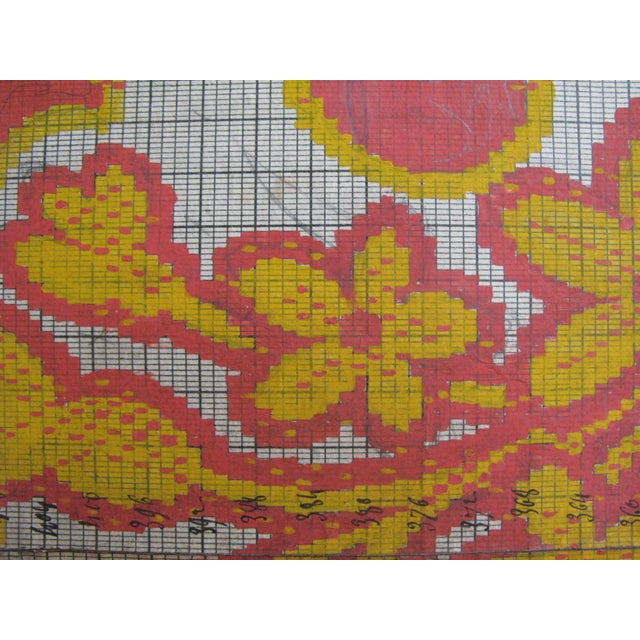 Paper Antique French Textile Design For Sale - Image 7 of 10