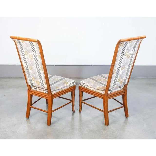 Hollywood Regency Beech Chairs, Set of 6 For Sale - Image 10 of 11