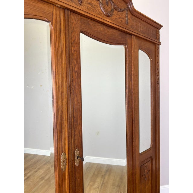 French Wardrobe in Oak For Sale - Image 12 of 18