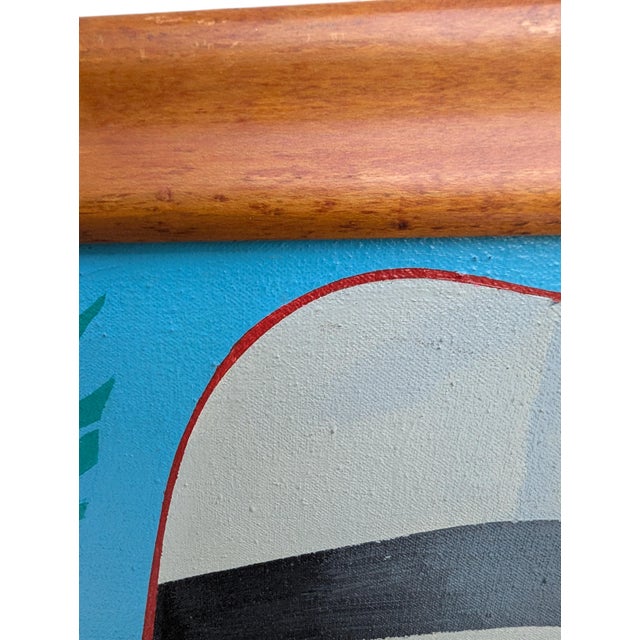 1980s Oil Painting Portrait of Women in Gentlemen's Attire by Keiko Noda For Sale In New York - Image 6 of 12