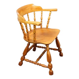 Vintage Windsor-Style Spindle-Back Armchair, 1970s For Sale