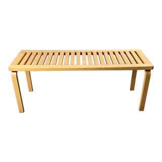 Vintage Birch Alvar Aalto 153 Long Bench by Artek For Sale