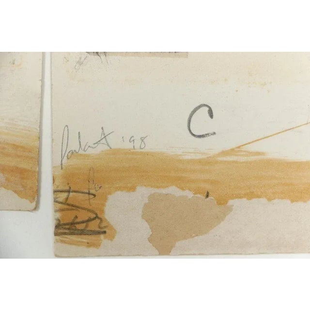 1990s Janet Jones Mixed Media Collages - a Pair For Sale - Image 5 of 11