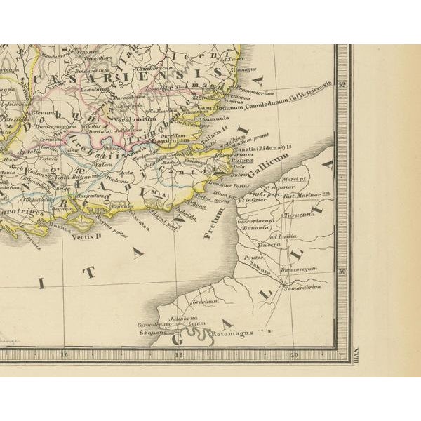 Ancient Cartography of Britannia and Hibernia, 1880 For Sale - Image 4 of 8