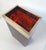 Italian Hollywood Regency Tortoise Acrylic Glass Vase with Brass Rim, 1970s For Sale - Image 4 of 8